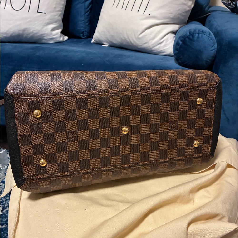 Louis Vuitton Damier Ebene Normandy hand bag with strap and dust bag - Picture 3 of 16
